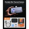 imageANCEL IR101 Thermal Camera 256x192 IR Resolution Thermal Imaging Camera for Android USBC 25Hz RealTime Diagnostic Infrared Camera 024W Thermal Imager for HomePCB InspectionAutomotive RepairIR101 Grey fit for Android USB C Port