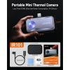imageANCEL IR101 Thermal Camera 256x192 IR Resolution Thermal Imaging Camera for Android USBC 25Hz RealTime Diagnostic Infrared Camera 024W Thermal Imager for HomePCB InspectionAutomotive RepairIR101 Grey fit for iOS Lightning Port