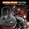 imageUpgraded SP02 ANCEL SP21 Spark Plug Tester Dual Holes Test Spark Plug Tool Car Motorcycle Engine Ignition Tester 0 to 6000RPM Spark Tester Socket with MistakeProof DesignBlack