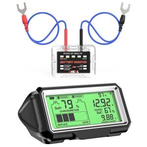 imageANCEL BM200 PRO 12V Lead Acid Battery Monitor ampamp Tester 433MHZ Wireless Transmission with Cranking Charging Voltage Temperature Test ampamp Alarm Auto Standby Suitable For Car Truck RV ATV SUV Boat Etc