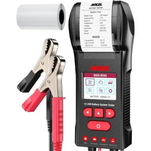 imageANCEL BST600 Car Battery Tester with Printer  12V24V 1002000 CCA Digital Auto Battery Load Tester  Cranking and Charging System Test for Heavy Duty Truck Marine Motorcycles RVs SUVs Boats