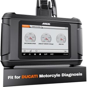 imageANCEL MT510 for Ducati Motorcycle Diagnostic Tool OBD2 Scanner ampamp Code Reader with Full SystemABS Bleeding ampamp Oil Light Reset 30 Reset Troubleshoot Fault Codes 50 Touch Screen1 Year Free Update