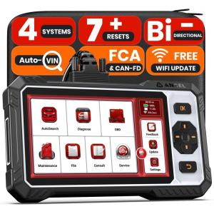 imageANCEL OBD2 Scanner V5BTUS All Systems Bidirectional Scan Tool Wireless Car Scanner with Active TestOilTPMSEPBBMSSASDPFThrottle Reset ABS Bleeding Car Diagnostic Tool for All VehiclesFX6000