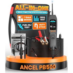 imageANCEL PB100 Automotive Power Circuit Probe Tester 12 24V Electrical ShortOpen Breaker Finder AC DC Diode Resistance Relay Tester Continuity Test Digital MultimeterOhmmeters 20  20FT CablePB500