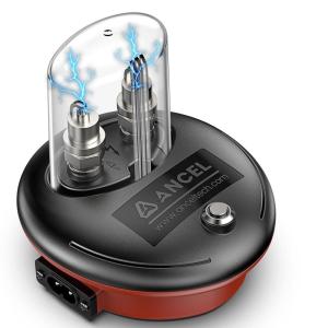 imageUpgraded SP02 ANCEL SP21 Spark Plug Tester Dual Holes Test Spark Plug Tool Car Motorcycle Engine Ignition Tester 0 to 6000RPM Spark Tester Socket with MistakeProof DesignBlack