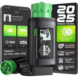 imageANCEL HD210 Bluetooth Heavy Duty Truck Scanner Speed Limit and Idle Reset for Volvo ampamp International Engine All System Diesel HDOBDOBD2 Scanner Diagnostic Tool Lifetime FRee Update Code Reader